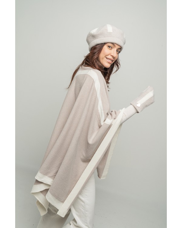 Poncho intarsio Poncho intarsio