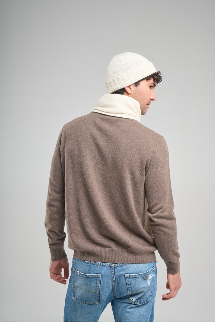 Cappello con risvolto in Cashmere
