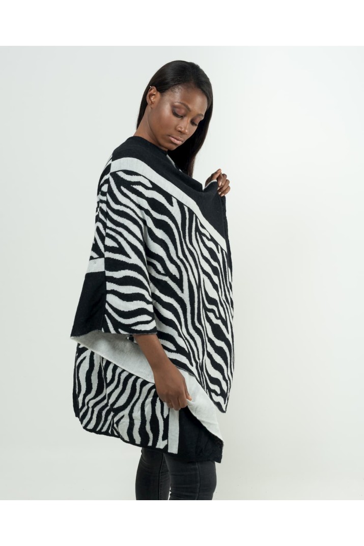 Zebra-striped cloak